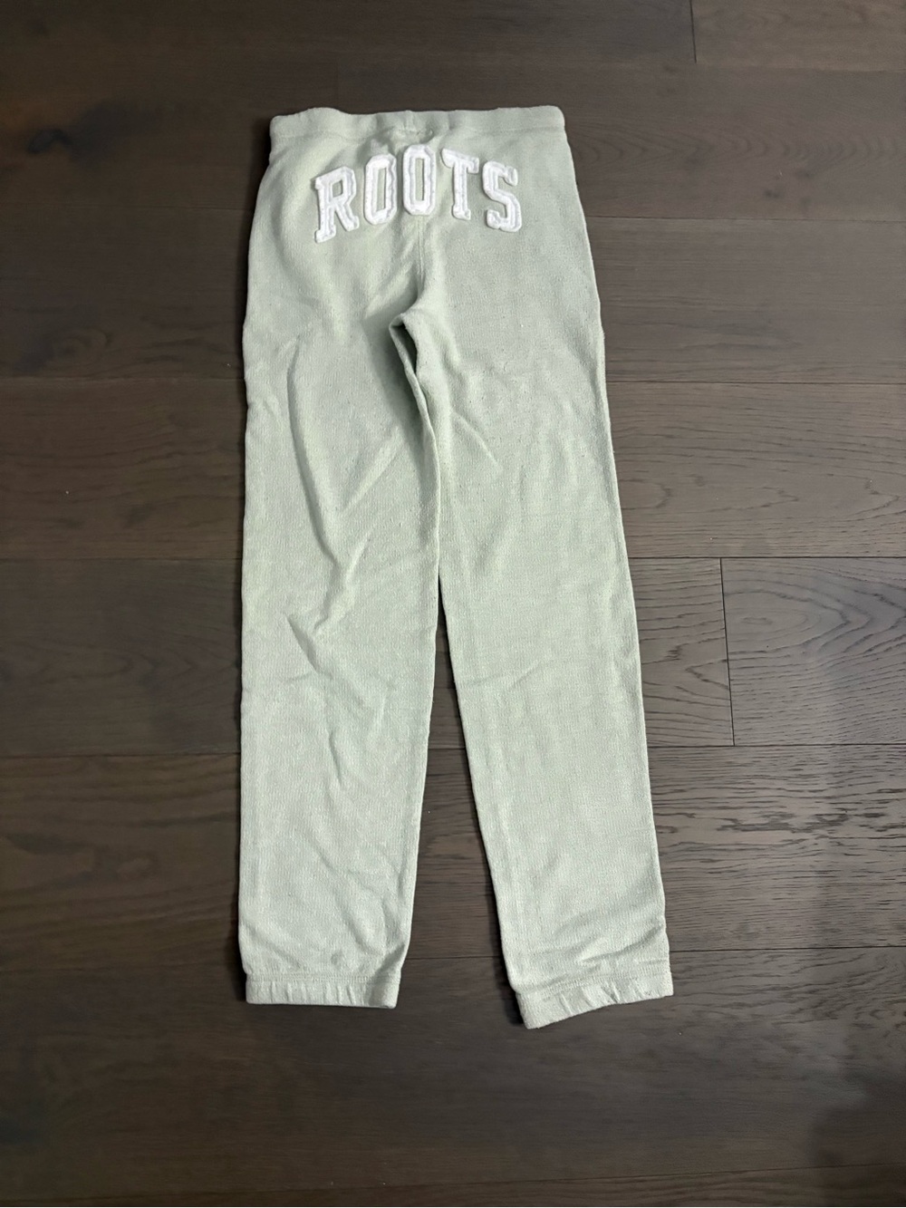 Roots pale green girls joggers sz 12 VGUC ret $75
